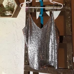 sequin tank top